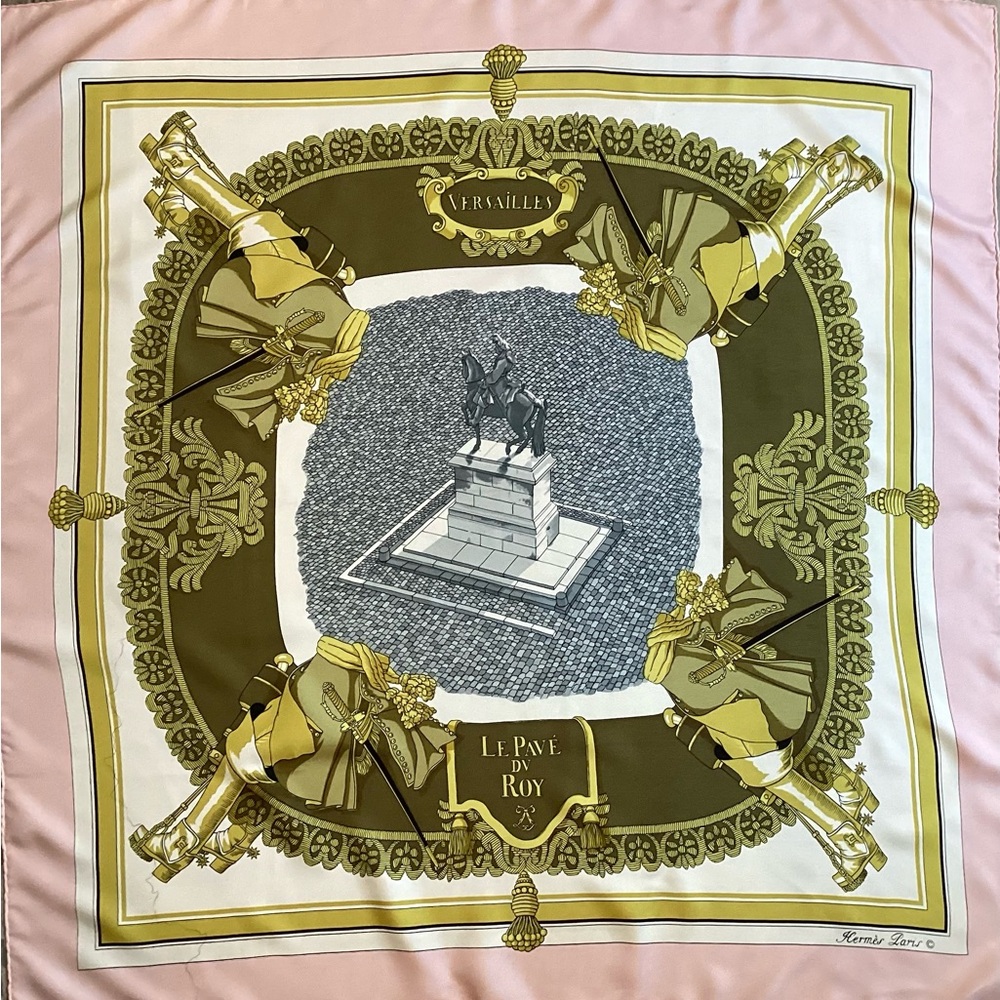 Hermes silk scarf